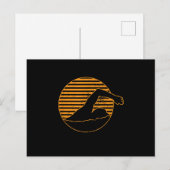 Zwemontwerpcadeau voor zwemwater aankondigingskaart (Voorkant / Achterkant)