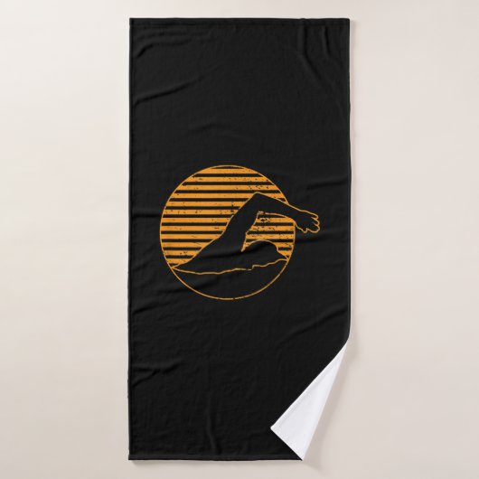 Zwemontwerpcadeau voor zwemwater badhanddoek (Badhanddoek)