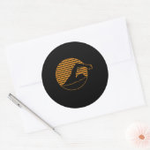 Zwemontwerpcadeau voor zwemwater ronde sticker (Envelop)