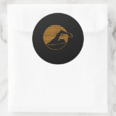 Zwemontwerpcadeau voor zwemwater ronde sticker (Tas)