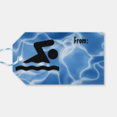 Zwemontwerpcadeautjes Labels Cadeaulabel (Achterkant Horizontaal)