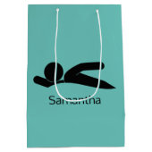 Zwemontwerptas met wieltjes medium cadeauzakje (Achterkant)