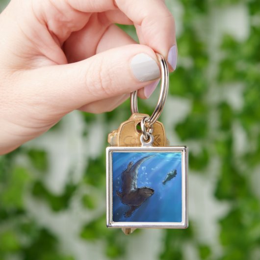 Zwemotter Sleutelhanger (Hand)