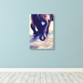 Zwempaarden Canvas Afdruk (Insitu (Houten vloer))