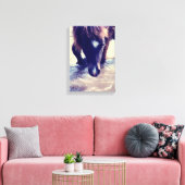 Zwempaarden Canvas Afdruk (Insitu (Woonkamer))