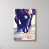 Zwempaarden Canvas Afdruk (Voorkant)