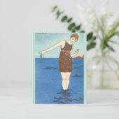 Zwempak by George Barbier Briefkaart (Staand voorkant)