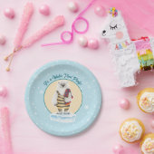 Zwempak Polar Beer Winter Pool Party Papieren Bordje (Feest)