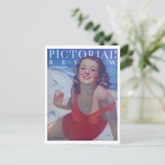  zwempak Style 1934 Briefkaart (Staand voorkant)