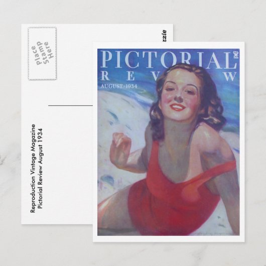 zwempak Style 1934 Briefkaart (Voorkant / Achterkant)