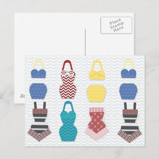  zwempakken briefkaart (Voorkant / Achterkant)