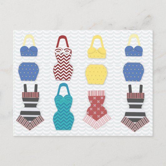 zwempakken briefkaart (Voorkant)