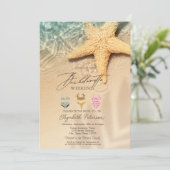 Zwempakken Seastar Beach Bachelorette Party Kaart (Staand voorkant)