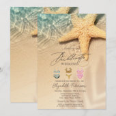 Zwempakken Seastar Beach Bachelorette Party Kaart (Voorkant / Achterkant)