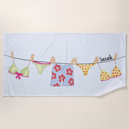 Zwempakken Strandhanddoek Strandlaken (Voorkant)