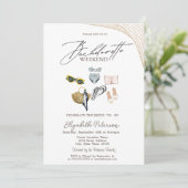 Zwempakken Tropical Beach Bachelorette Party Kaart (Staand voorkant)