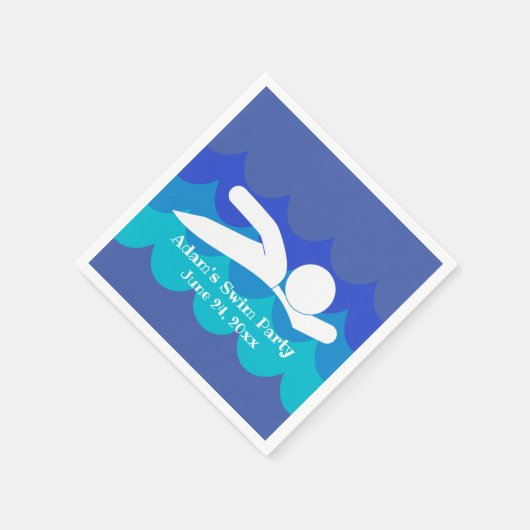 Zwempapier Napels Servet (Hoek)