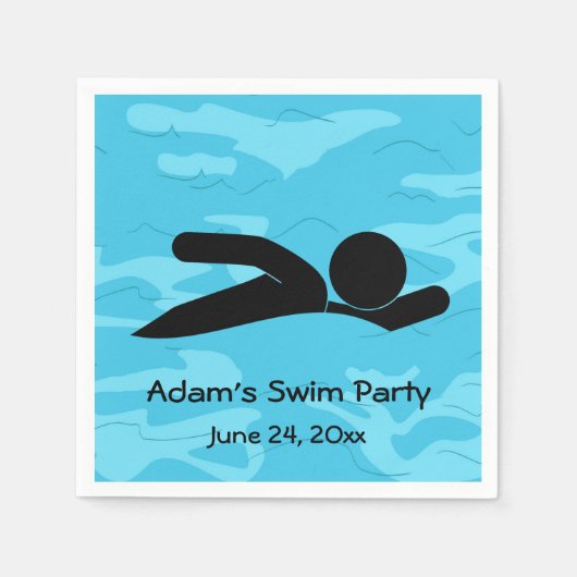 Zwempapier Napels Servet (Voorkant)