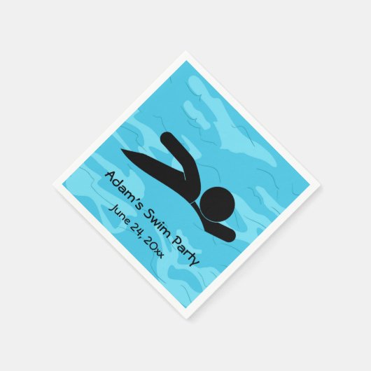 Zwempapier Napels Servet (Hoek)