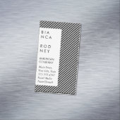 Zwempatronen en Stripes Magnetisch Visitekaartje (Voorbeeld)