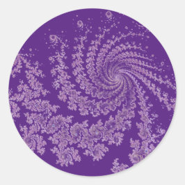 Zwempatronen Paars Ronde Sticker