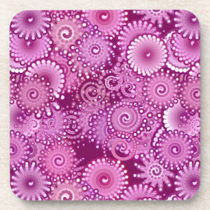 Zwempatronen, paars, roze, pruimen, lila onderzetter