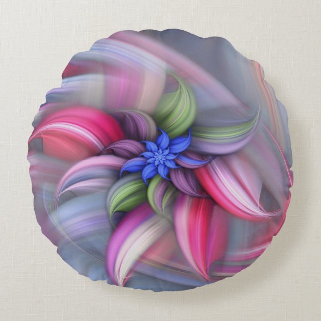 Zwempatronen Rond Kussen (Voorkant)