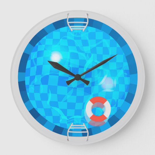 Zwempel ronde wandklok (Voorkant)