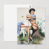 Zwempen omhoog briefkaart (Voorkant / Achterkant)