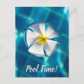Zwempool Mousserend water met een bloemkool Feestdagenkaart (Voorkant)