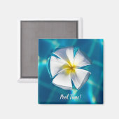 Zwempool Mousserend water met een bloemkool Magneet (Voorkant / Achterkant)