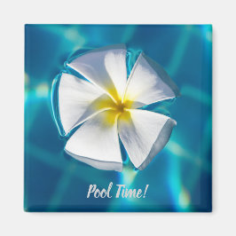 Zwempool Mousserend water met een bloemkool Magneet