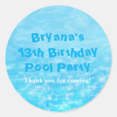 Zwempool Stickers voor zomervakantie (Voorkant)