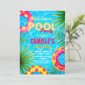 Zwempool - uitnodiging op zaterdag (Staand voorkant)