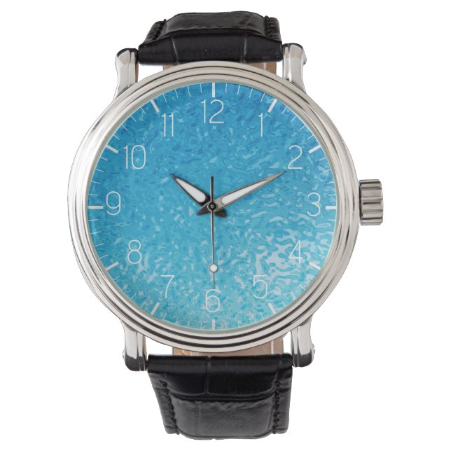 Zwempoolwater Horloge (Voorkant)