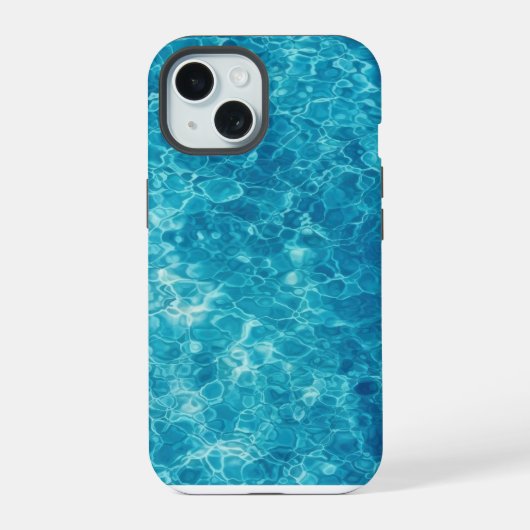 Zwempoolwater iPhone 15 Case (Achterkant)