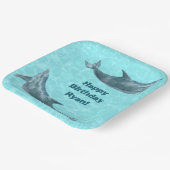 Zwempoppenpool of "Beach Birthday" Papieren Bordje (Gebogen)