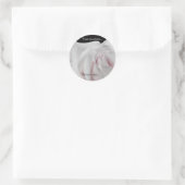 Zwemrijke Bleke witroze en roze roze weddenschappe Ronde Sticker (Tas)