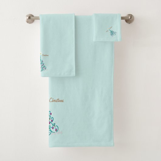 Zwemrijke kerstboom bad handdoek (Insitu)