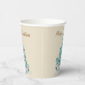 Zwemrijke kerstboom papieren bekers (Rechts)