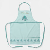 Zwemrijke kerstboom schort (Voorkant)