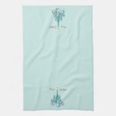 Zwemrijke kerstboom theedoek (Verticaal)