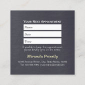 Zwemsalon met laag poly Dog Pet Care Grooming Afsprakenkaartje (Achterkant)