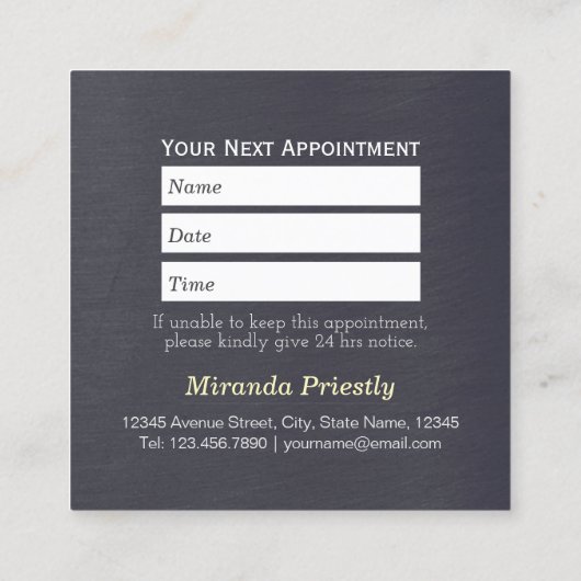 Zwemsalon met laag poly Dog Pet Care Grooming Afsprakenkaartje (Achterkant)