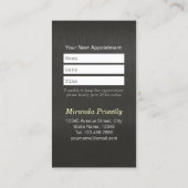 Zwemsalon met laag poly Dog Pet Care Grooming Afsprakenkaartje (Achterkant)