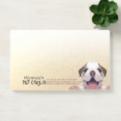 Zwemsalon met laag poly Dog Pet Care Grooming Post-it® Notes (Kantoor)