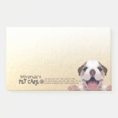 Zwemsalon met laag poly Dog Pet Care Grooming Post-it® Notes (Voorkant)