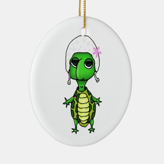 Zwemschildpad Keramisch Ornament (Rechts)