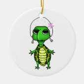 Zwemschildpad Keramisch Ornament (Voorkant)