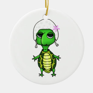 Zwemschildpad Keramisch Ornament